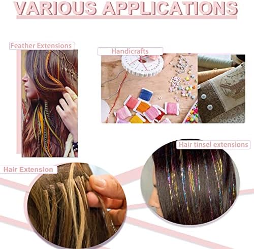 Vlasy 3PCS Hair Extension Tools Loop Needle Threader Hair Beader Tool - Image 6