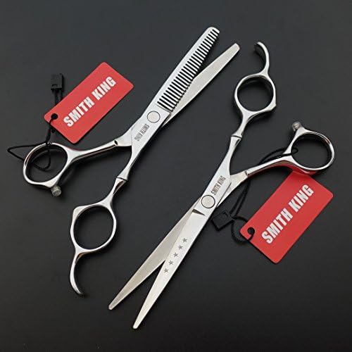 6.0 Inches Professional hair cutting thinning scissors set with razor (Silver) - Image 3