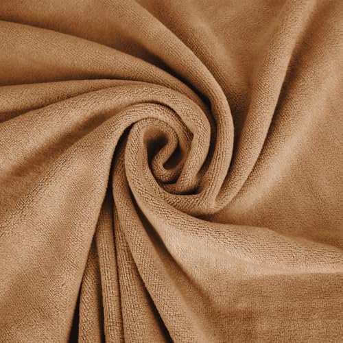 JML Microfiber Bath Towels Set of 2, 30" x 60", Beige - Image 3