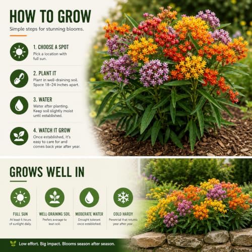 2 Pink Milkweed Live Plants, Flower Plant, 4-7 Inch Tall - Image 4