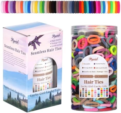 500PCS Baby Hair Ties No Damage, Toddlers Hair Bands for Little Girls Kids by Unknown
