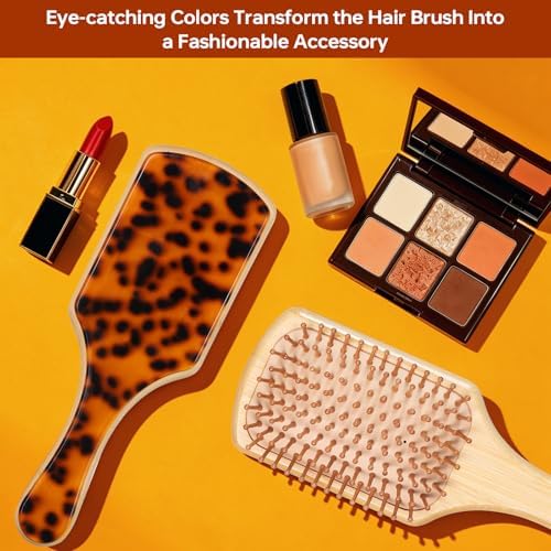 Bamboo Paddle Hair Brush for Women, Detangling & Scalp Massage - Image 5