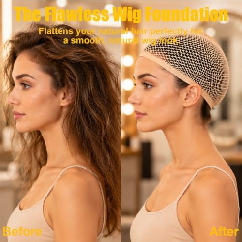 2PCS Brown Wig Caps, Breathable Hair Net for Women Non Slip - Image 6