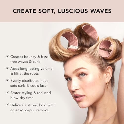 Kitsch Ceramic Hair Rollers for Women - Terracotta, 4 Count (Pack of 1) - Image 3