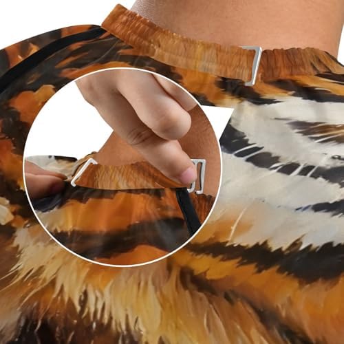 ALAZA Vintage Tiger Animal Barber Cape for Men Women, Waterproof Haircut Apron Beard Shaving Bib Hair Cutting Cloth 55 x 65 Inch - Image 6