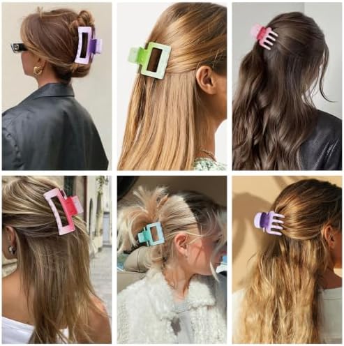 SMKSL 12 Pcs Hair Claw Clips for Women & Girls Summer Hair Accessories - Image 6