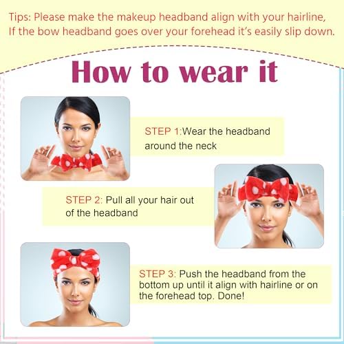 WSYUB Skincare Headband, 6pcs Headband for Washing Face - Image 7
