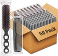 NICEMOVIC 50 Pcs Bulk Hair Brushes Combs Set for Homeless Supplies Women，Disposable Individually Wrapped Travel Hair Brushes and Combs，Detangling Hairbrush for Kids Hotel Nursing Home Charity Hygiene by NICEMOVIC