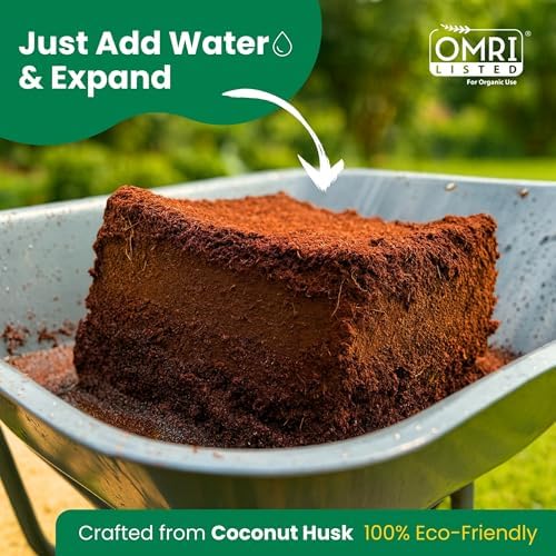 Gro-Med Organic Coco Coir Block Enriched with Plant Food Potting Soil 11 lb - Image 4