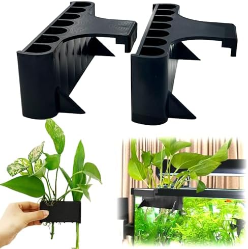 2PC 7 Holes Upgraded Aquarium Plant Holder, Aquatic Plants Cup for Tank by Aidmi