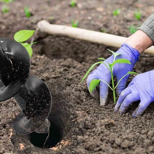 TCBWFY 4x12 Inch Garden Auger Drill Bit for Planting, Spiral Hole Digger for Flower Bulbs, Bedding Plants and Seedlings, Earth Auger with Hex Shank for Adjustable Drill Chucks - Image 5