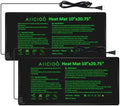 AIICIOO 2 Pack Seedling Heat Mats 10"x 20.75" Warm Hydroponic Heating Pad for Indoor Gardening, Seed Starting Germination, Greenhouse, Brewing by AIICIOO
