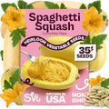 SVI 35 Winter Spaghetti Squash Seeds (Cucurbita Pepo) – Yellow Winter Squash Spaghetti Seed Packets, Long Storage – Heirloom Vegetable Seeds for Outdoor Vegetable Garden, Raised Beds, Peat Pots by SVI