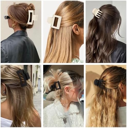 SMKSL 12 Pcs Hair Claw Clips for Women & Girls 3 Styles Hair Accessories - Image 7