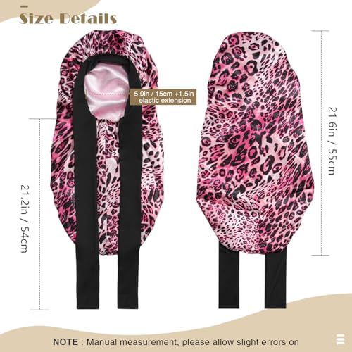 AWAYTR Kids Bonnets for Girls - Satin Long Hair Braid Bonnet for Sleeping - Image 3