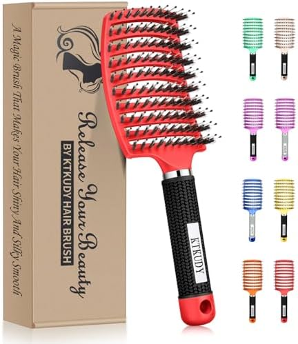 Detangling Brush for Women & Kids, Wet & Dry Hair, All Hair Types by KTKUDY