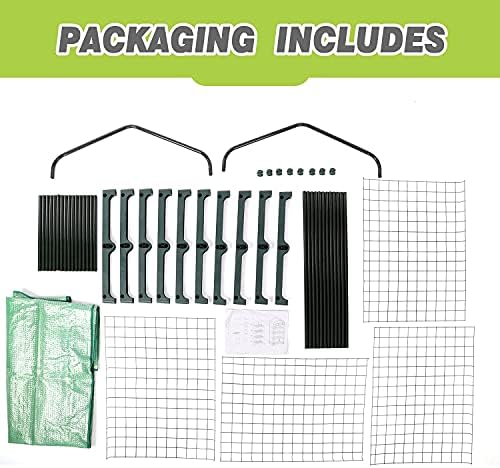 Mini Greenhouse for Indoor Outdoor, Small Plant Greenhouse 4 Tier Rack Stands with PE Cover, Portable Rack Shelves Gardening Green House for Seeds and Flowers, 27"x20"x62" - Image 7