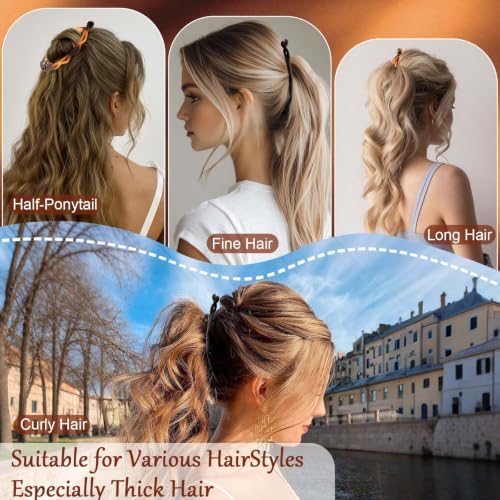 6.69" Large Flat Banana Clip for Thick Heavy Curly Clean Hairstyles - Image 6