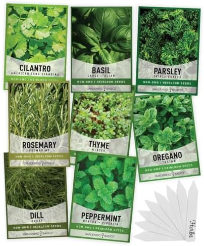 8 Herb Seed Starter Kit – Grow a Variety of Fresh Culinary Herbs – Non-GMO Heirloom Seeds, Complete Indoor & Outdoor Grow Kit, Perfect for Home Gardens & Cooking - Image 4