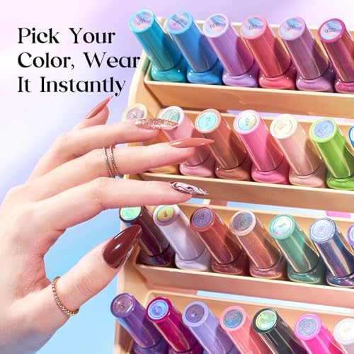 Beetles Gel Nail Polish Set, 36 Colors Pink Purple Red Green Blue Brown - Image 4