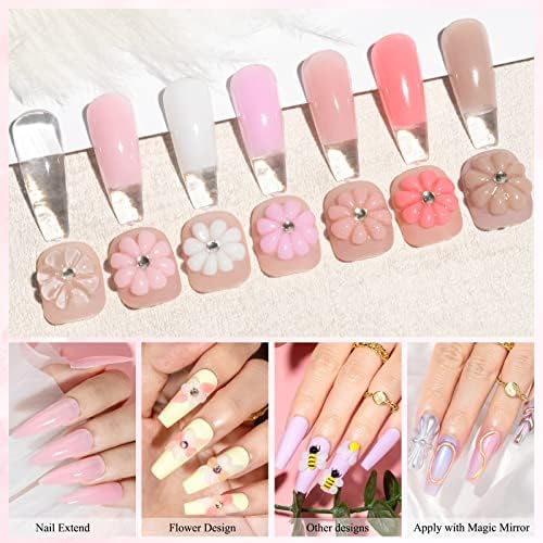Solid Builder Gel for Nail Extension Non Stick Hand Scupture Hard Gel - Image 5