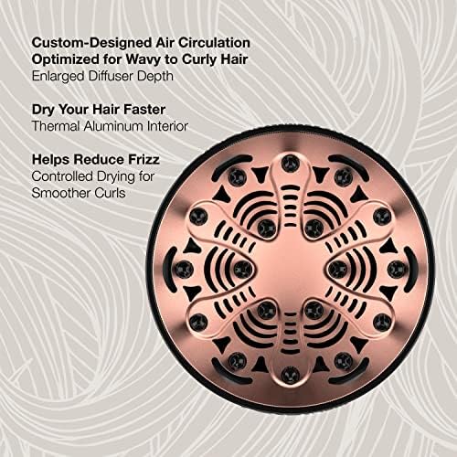 Conair Hair Dryer Diffuser Attachment, Curl Collective, Curly - Image 4