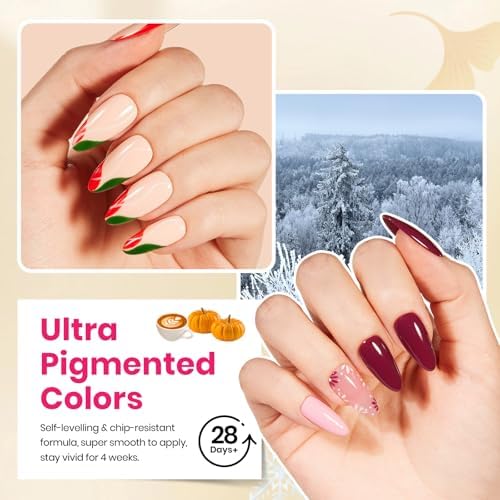 Beetles Gel Nail Polish Set, 44Pcs Purple Green Yellow Pink Gel Polish Kit - Image 2