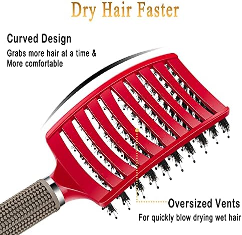 Pain-Free Detangling Brush for Women & Kids, Wet & Dry Hair, All Hair Types - Image 6