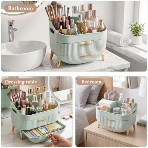 Makeup Organizer Countertop, Skincare Organizer with Drawers for Vanity - Image 3