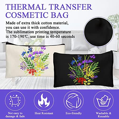 Legigo Blank Canvas Bags Zipper Pouch Makeup Bags Pencil Pouch Bulk - Image 3