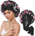 CHLINS Double Layer Satin Bonnet for Sleeping, Hair Bonnet for Curly Hair by CHLINS