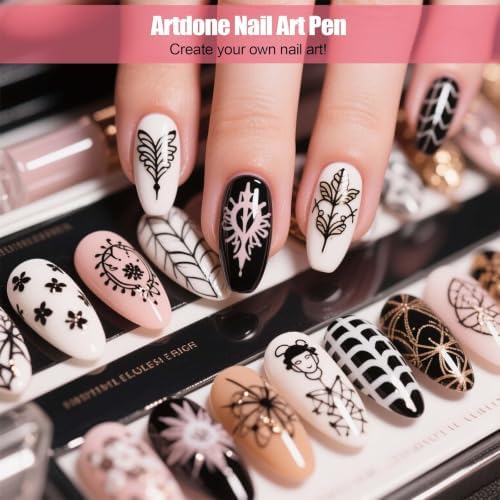 Artdone 32pcs Nail Art Brushes Tools Set Dotting Tools for Gel Polish - Image 7