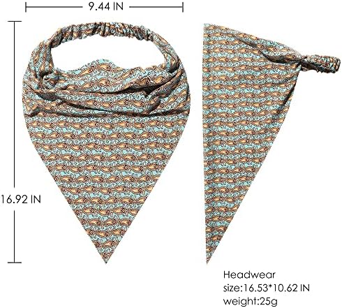 Vercret Hair Scarf Headband for Women,Boho Bandana Pretied Elastic Kerchief - Image 5