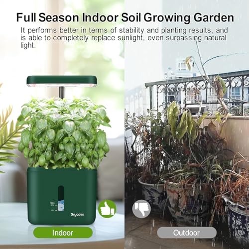 2-Pack Christmas Indoor Planting System Smart Soil Growing Kit with 17-W LED Grow Light Automatic Timed Watering Planters Gift for Friends/Women (No Seeds&Soil) - Image 4