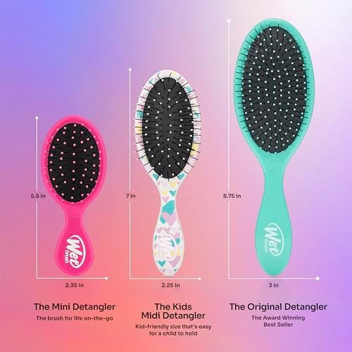 Wet Brush Kids Detangler Hair Brushes - Stars - Midi Detangling Brush With Ultra-Soft IntelliFlex Bristles Glide Through Tangles With Ease - Pain-Free Comb For All Hair Types - Image 4