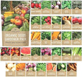 Organic Seeds Gardener Variety Pack - 30 Individual Packs - 2026 Season - Arugula, Basil, Winter Squash, Nantes Carrots and More! for Indoor & Outdoor Planting (Non-GMO, Certified Organic) by SweetYards