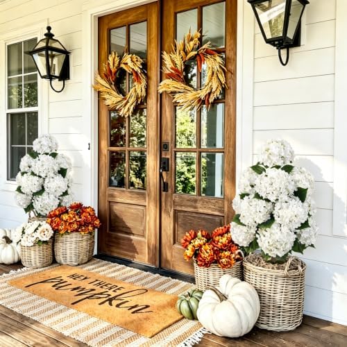 2 Pcs 38" Artificial Hydrangea Tree for Outdoor， with Pot & Spike - Image 4