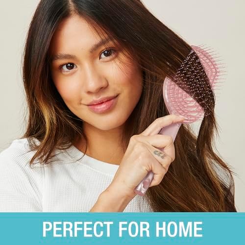 Conair Hair Brush Set, Scalp Care Detangling, 2-Pack, Pink - Image 4