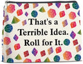DND Gift Makeup Bag Dice Game Cosmetic Bag Dice DND Bags Gifts for Women by LyoGao