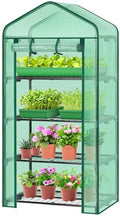 Ohuhu Mini Greenhouse for Indoor Outdoor - Adjustable 4-Tier Rack Portable by Ohuhu