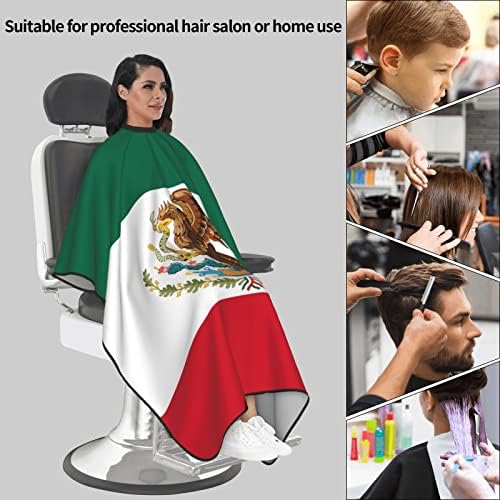 Mexican Flag Barber Cape - Hair Cutting Cape Apron for Clients - Men & Women - Image 4