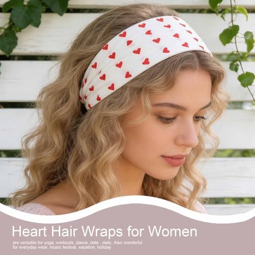 Olbye Wide Boho Headbands Floral Stretch Head Wraps Turban Knotted Yoga Hairbands Workout Hair Accessories for Women 4Pcs (Casual, 9.4 * 5.9'') - Image 3