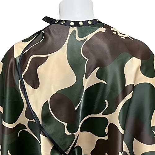 Barber Cape for Men Professional Hair Cutting Salon Cape with Snaps Waterproof Hairdressing Styling Cape- 63”× 56” - Image 2