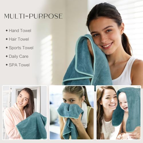 KinHwa Bathroom Hand Towels, Microfiber Face Towels, 16x30 Inch, 2Pack - Image 6