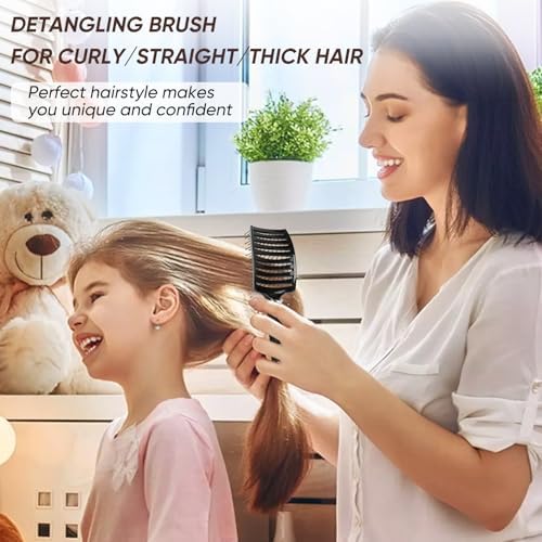 Hair Brush for Wet & Dry Hair, Detangler Brush for Women & Men - Image 5