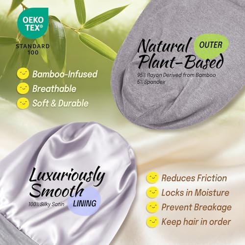 Fittia Baby Bonnet 6-12 Months, Durag Sleep Cap for Girls&Boys, Adjustable - Image 4
