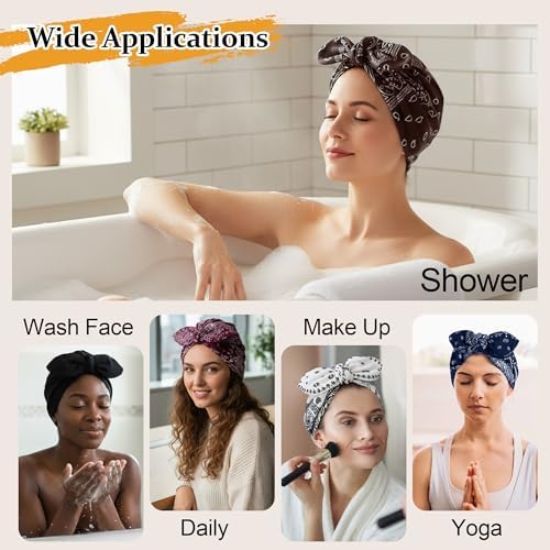 Ababalaya Satin Lined Beanies for Women Chemo Headwear Sleep Cap - Image 4