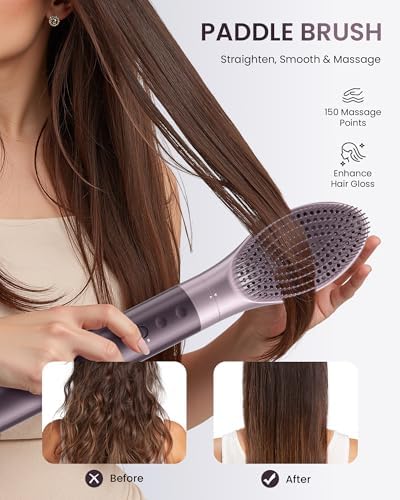 MESCOMB Dual Voltage Hair Dryer Brush - 5 in 1 Hair Styler for Travel - Image 6