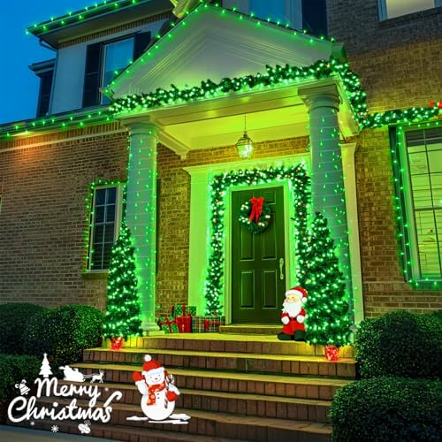 JMEXSUSS 132ft 400 LED Green Halloween Lights Indoor Outdoor Plug in 8Modes - Image 5