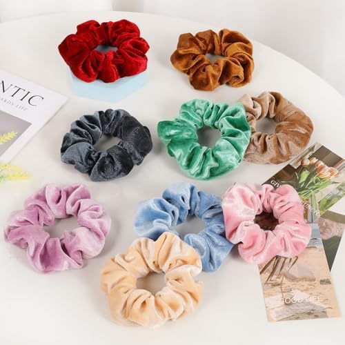OCATO Velvet Hair Scrunchies Birthday Gift for Women Adult Easter Essential - Image 2